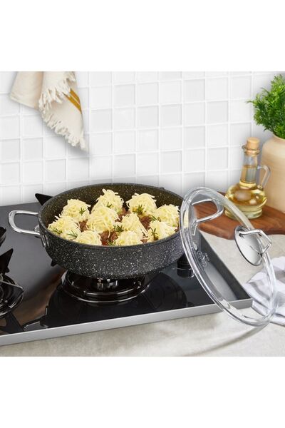 FALEZ BLACK LINE 24 CM KARNIYARIK TENCERE