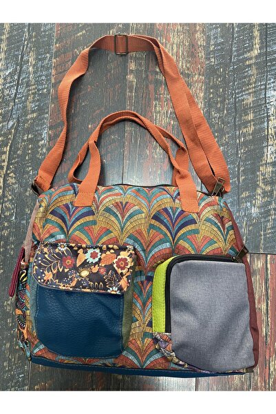 Street Bag Patchwork Etnik Otantik Bohem Omuz Çantası El Çantası Günlük Kulla...