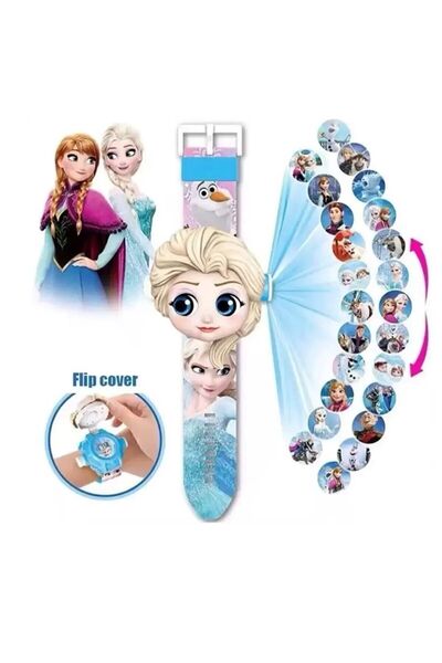 Genel Markalar kız çocuk figürlü projeksiyonlu dijital kol saati