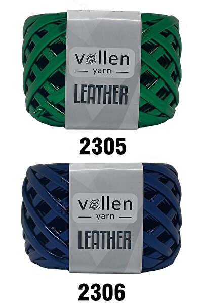 vollen yarn Premium Deri Ip Metalik Ip Çanta Ipi,parlak Penye Ip.120 Gram,saks Mavi