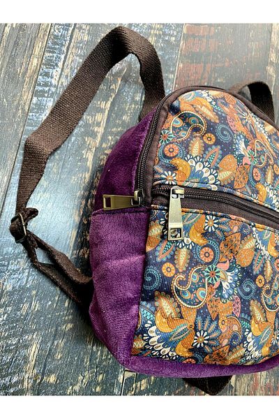 Street Bag Τσάντα Salina - Ethnic αυθεντικό σχέδιο, μικρό σακίδιο πλάτης, αδιάβροχο, τσάντα καθημερινής χρήσης ταξιδιού