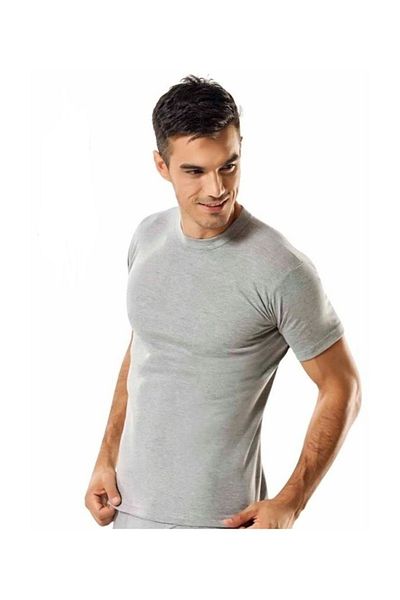 Tutku 3 Pieces Gray Crew Neck Undershirt