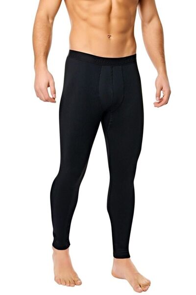 Tutku Men's Black Thermal Tights - Comfortable and Stylish