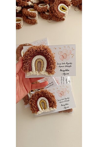 Büşra Uynk Makrome Gökkuşağı Anahtarlık Veya Magnet Bebek Hediyeliği 20 Adet ...