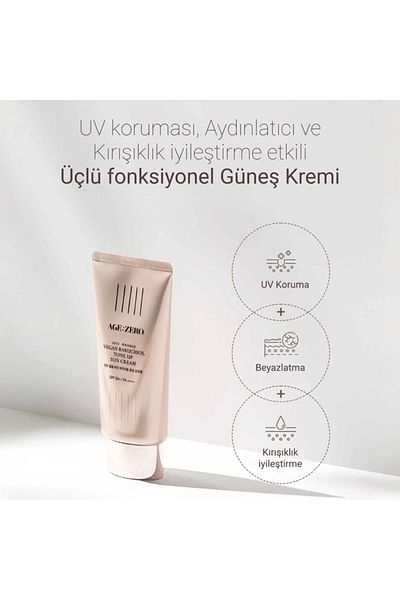 AGE:ZERO Skin Whitening, Tone Equalizing and Spf 50 Sunscreen (Anti Vital)