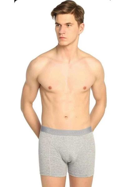 Tutku Ανδρικό Boxer 6" Grey Elestan Lycra 0114