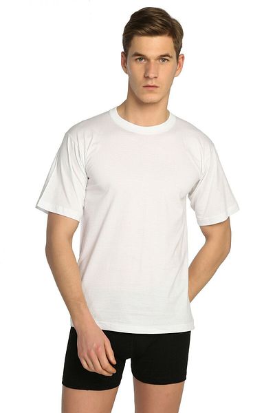 Tutku Men's Crew Neck Undershirt 3-Piece / White