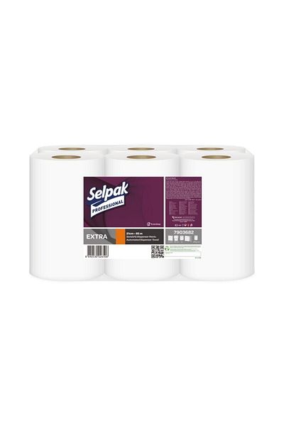 Selpak Professional Extra Sensor Machine Towel 6 Pieces 21 cm 85 m