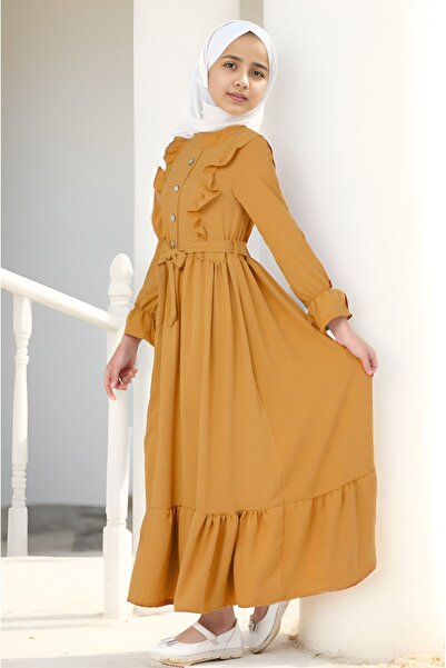 Joui Co Rochie lungă de in Hijab Aerobin pentru fetiță