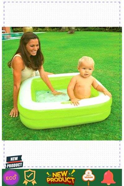 OMZ 57100 Mini Square Pool - 85x85x23, 5 Liters, Educational Toy for Girls and Boys