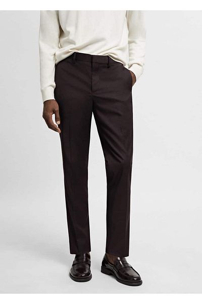 MANGO Man Super slim fit stretch fabric fabric pants