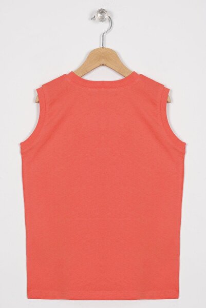 zepkids T-Shirt για αγόρι - Sunset Printed, Χρώμα λουλουδιών Ροδιού, Μηδενικό μανίκι