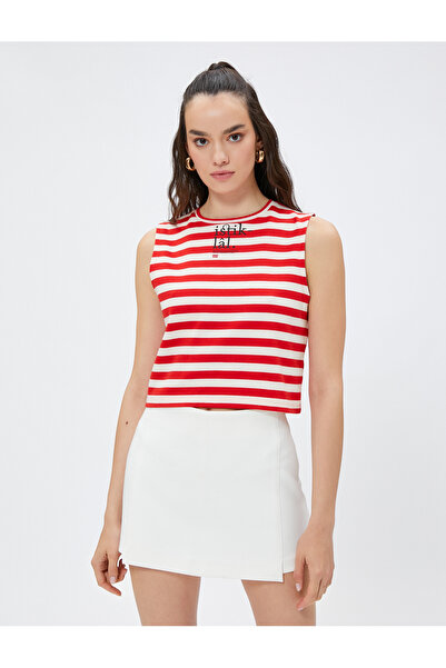 Koton Sleeveless Crop T-Shirt - 365 Licensed Dictionary