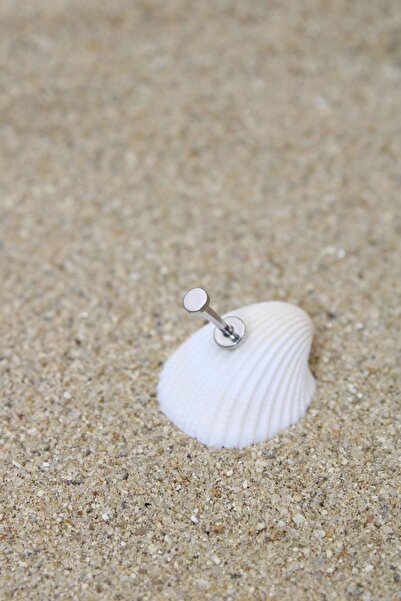 NOBLE GETTO Piercing Cerrahi Çelik Piercing Kıkırdak Tragus Conch Helix Silver Renk Küçük Üç Top Labret