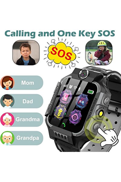 Onkatech Lbs'li Ortam Dinleme Konum Takibi Sim Kartlı Akıllı Çocuk Saati