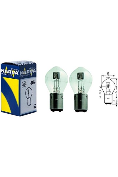 Narva Far Ampulü Motosiklet Ampul 12v 35/35w Ba20d 49531 S2