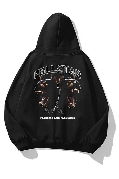 Trendiz Черен унисекс суичър Hellstar