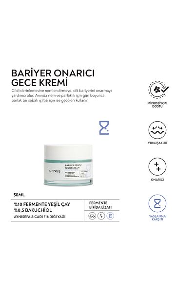 Anyong 50 Ml Cream Barrier Repair - Green Tea, Bakuchiol and Anti-bifida