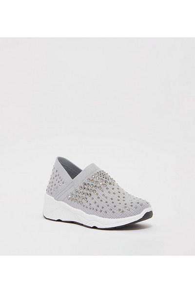 Aila Gray Kids Unisex Casual Shoes