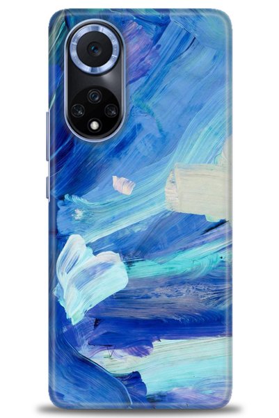 MRCİLETİSİM Huawei Nova 9 Case Hd Printed Case - Blue White- Mrc
