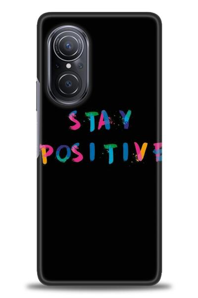 MRCİLETİSİM Huawei Nova 9 Se Case Hd Printed Case - Stay Positive- Mrc
