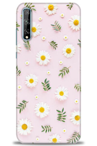 MRCİLETİSİM Huawei P Smart S Kılıf HD Baskılı Kılıf - Papatyalar- MRC