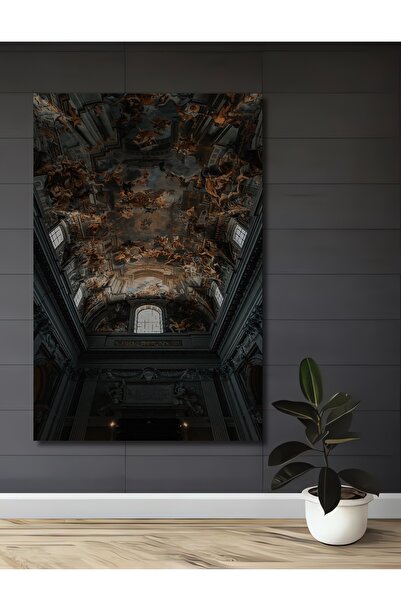 Teona Ahşap Dekoratif Ahşap Tablo Modern Antik Yunan Mitoloji Mabedi