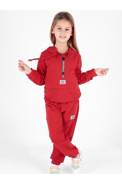 AHENGİM Young Printed Tracksuit Set for Girl - Ak2233