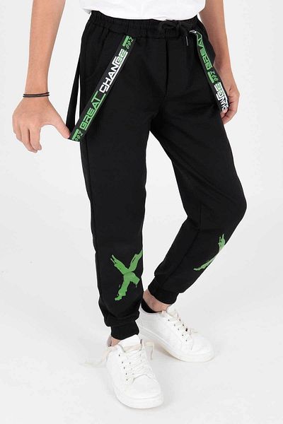 AHENGİM Boy's XX PrintEd Trendy SwEatPants - Elastic Skinny LEg AK2105