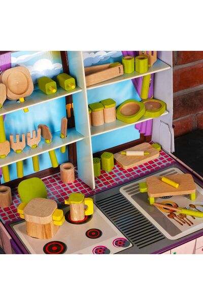 Handmade Ahşap Minyatür Çay Partisi Seti