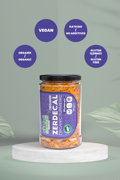 Ekoloji Market Organik Glutensiz Zerdeçal 100 Gr x3 / Organic Gluten-Free Turmeric 100 Gr x3