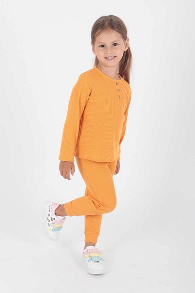 AHENGİM Girl's TrEnDy TracKsuit SEt - ButtonED Ak2204