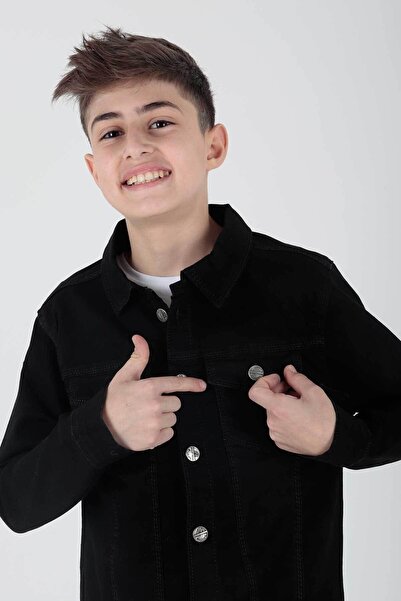 AHENGİM Boy's Jean Jacket - Casual Fashion, Ak 22152023