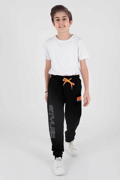 AHENGİM Boy's StylEs PrintEd Elastic Skinny SwEatPants - Ak2117