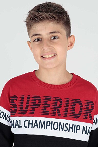AHENGİM Boys' Superior Printed Sweatshirt - Ak15118