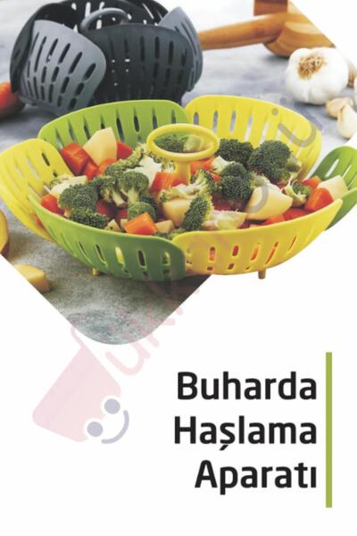 MasterCar Katlanabilir Buharda Sebze Pişirme Haşlama Aparatı Sıcak Suya Dayan...