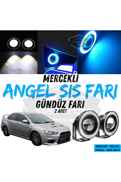 ŞüsCarOto Aksesuar Mitsubishi Lancer 2007-2014 Uyumlu Mercekli Angel Sis Farı...