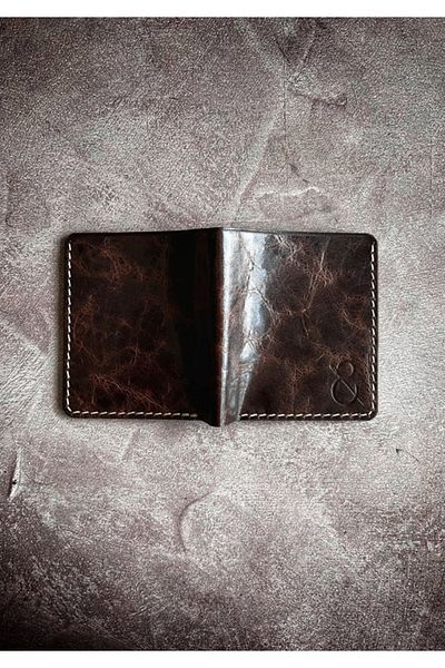 Safir Leather Καφέ Αντίκα Βαβυλωνιακό Δερμάτινο Πορτοφόλι