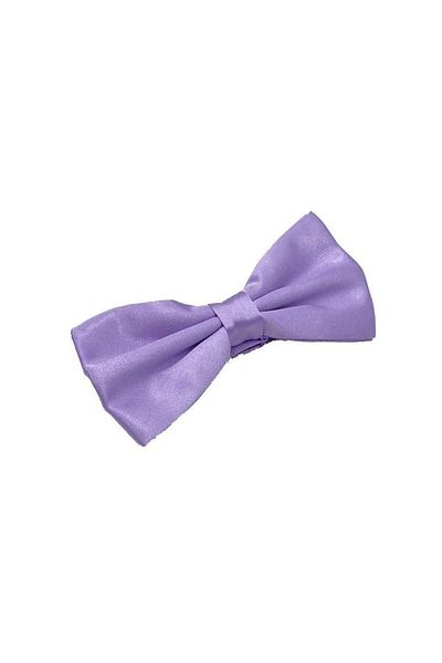 Brianze Lilac Satin Bow Tie - Solid Color
