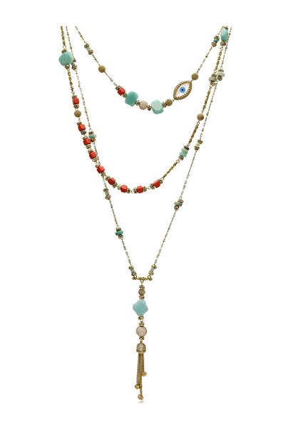 Bayemeyc MEZCLADO ÇOKLU ZİNCİR KOLYE