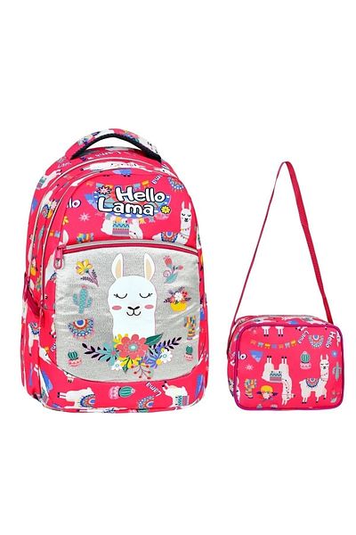 ATHLETIC School Bag Girl Set School Bag Llama Rabbit Girl School Bag Set