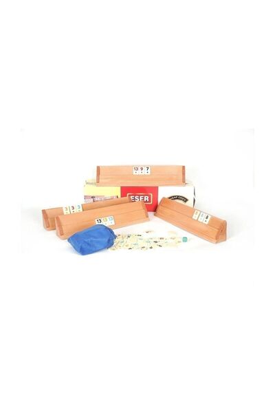 Markafox Eser Okey Takımı Ahşap