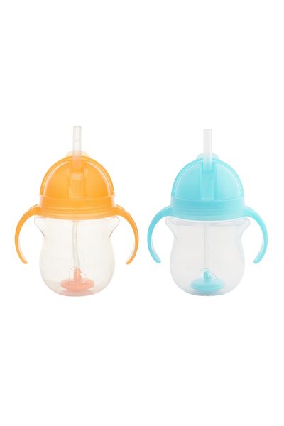 Munchkin 6Months+207Ml Orange and Blue Click Lock Spout Drinking Cup
