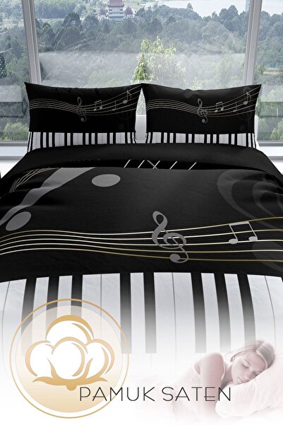 PerlaSera 3D-формована бавовняна сатинова постільна білизна для двоспального ліжка