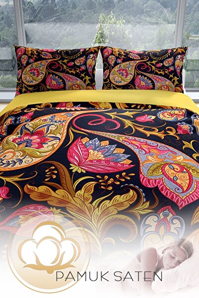 PerlaSera Індійський 3D бавовняний сатиновий двоспальний комплект постільної білизни