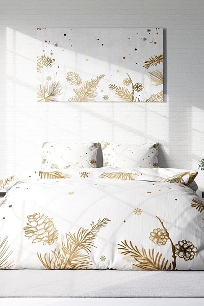 PerlaSera 3D Custom Design - Double Soft Duvet Cover Set, Sik Woven Cotton Satin