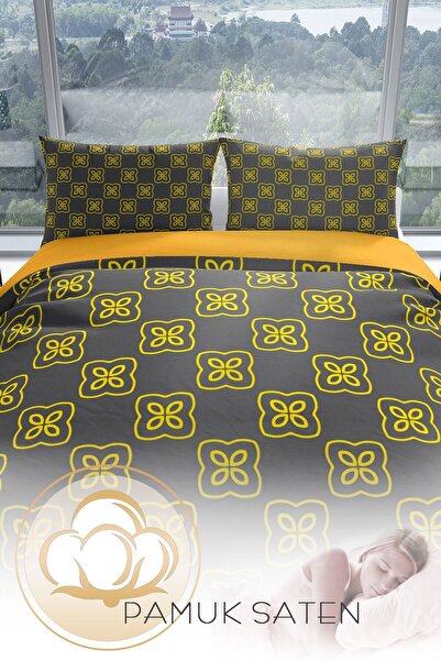 PerlaSera Mosaic 3d Бавовняний сатеневий двоспальний комплект постільної білизни