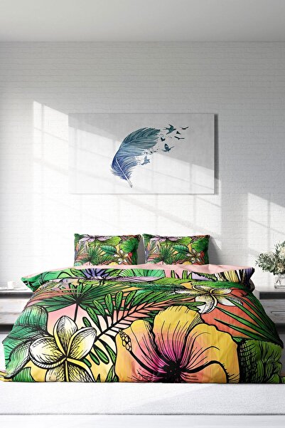 PerlaSera 3D Спеціальний дизайн постільна білизна - Щільне плетіння, бавовняний сатин, кольоровий ліс