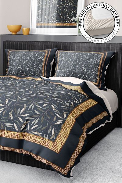 MonoHome Постільна білизна 100% бавовна сатин еластична простирадло Deluxe ко...