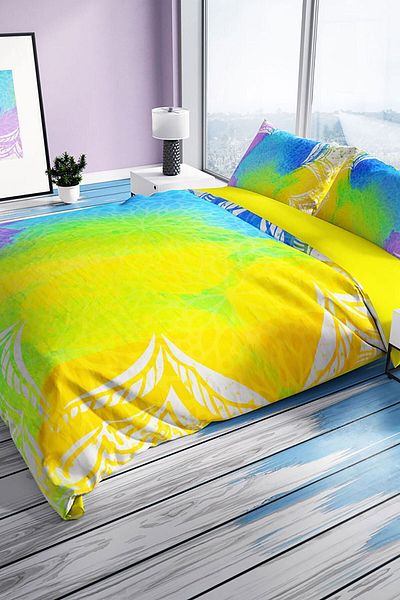 PerlaSera Energy 3d Cotton Satin Double Duvet Cover Set